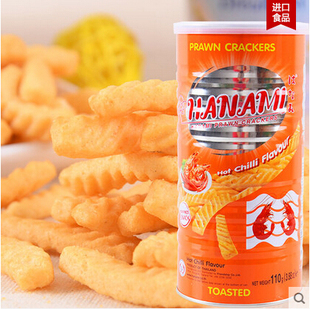 泰国特产休闲零食 卡乐美虾条鲜虾条110g原味虾条 辣味 海苔味