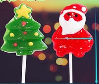 圣诞节棒棒糖圣诞老人圣诞树圣诞雪人10克长棒糖果批发120个