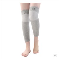 正品凯威0894加长款护膝竹炭纤维透气运动保暖护关节男女护腿