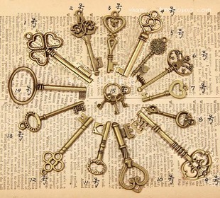 ZAKKA古董小物 DIY手工配件辅料 古董钥匙系列
