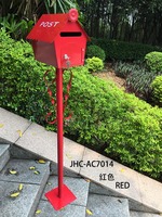 JHC-AC7014 韩国小屋立杆邮箱 装饰摄影道具 别墅花园信报箱 信箱