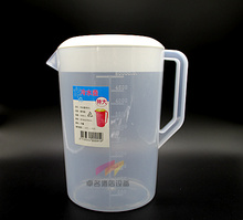 塑料冷水壶带盖水杯量杯带刻度量杯塑料带盖