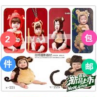 儿童摄影服装2016新款展会韩版影楼儿童拍照服饰猴子百天动物