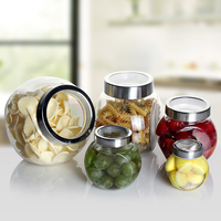 米豆厨房用品正斜放玻璃茶叶罐杂粮罐密封罐调味瓶零食干果储物罐