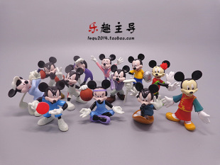迪士尼公仔正版散货 米老鼠 米奇米妮百变造型 摆件 微缩景观模型