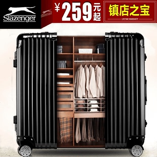 slazenger旅行箱子行李箱女20 24寸韩版密码箱箱子男万向轮拉杆箱