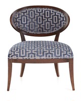 欧式新古典餐椅客厅实木椅子餐桌椅布艺椅