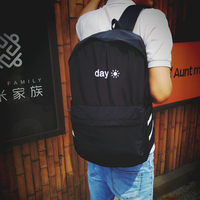 学生书包男生初中生韩版背包双肩包男街头潮流日系校园学院风书包