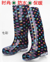 雨鞋女高筒成人韩国水靴保暖防滑时尚牛筋底长筒水鞋耐磨雨靴套鞋