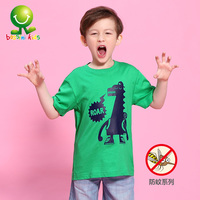 堡狮龙童装夏装男童卡通防蚊纯棉短袖T恤 030873020