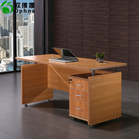办公桌经理桌单人电脑桌员工工作位主管桌简约书桌椅组合带柜带锁