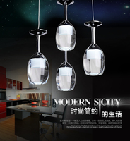 LED创意餐厅吊灯 酒杯形吧台现代简约铝材吊灯饭厅灯