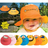 现货 美国Luvali 儿童抗紫外线防晒太阳帽UPF50+遮阳帽子两面戴