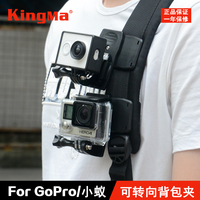 劲码Gopro Hero5/4/3+背包夹帽夹360度调节夹子小蚁4K相机配件
