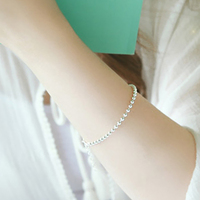 S925纯银珠子手链女款韩版简约甜美百搭学生日礼物配件正品民族风