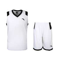 安踏篮球套运动服套装2015夏季款ANTA正品男子薄款训练服15521201