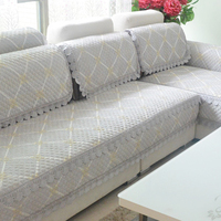 客厅沙发垫布艺简约现代防滑厚沙发巾灰色沙发坐垫四季沙发套罩质