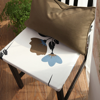 汉尚 中式植物花卉椅垫纯棉红木沙发垫子坐垫座垫可定制纯色简约