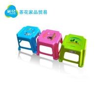 茶花印花小方凳 塑料椅子儿童凳 换鞋凳 厨房浴室小凳子 0801