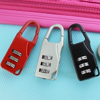 防盗密码锁挂锁糖果色超硬合金 拉杆箱行李箱密码锁箱包锁衣柜锁