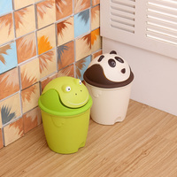 创意摇盖垃圾筒 欧式家用卧室客厅卫生间垃圾桶 卡通有盖垃圾桶
