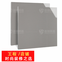 广东佛山工程瓷砖 浅灰色600*600抛光砖 亮光纯色客厅地面砖