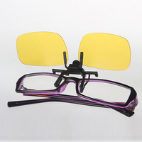 黄色汽车日夜视两用防远光灯炫目眩光司机护目镜近视眼睛眼镜夹片