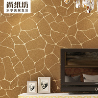 Z尚纸坊壁纸 客厅壁纸 砂岩 现代龟裂纹 电视背景墙纸 沙发51844