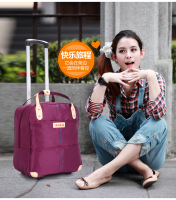 新款时尚休闲中大学生男女旅行包拉杆女短途行李包手提便携式折叠