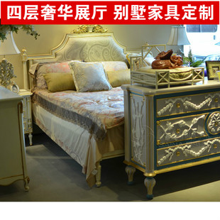 欧式法式英式美式新古典雕花实木家具卧室 双人床1.8米1.5米