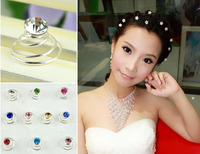 特价韩国流行美丽水钻螺旋夹儿童新娘通用盘头发小饰品水晶发夹