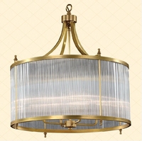 HH同款合金玻璃全铜制吊灯现代简美卧室餐厅Marcella纯铜玻璃吊灯