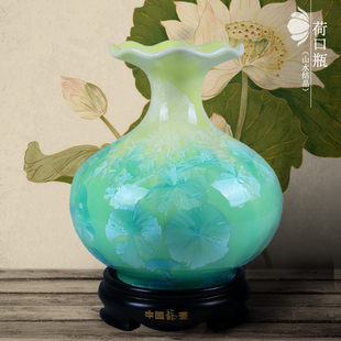 现代简约德化陶瓷复古摆件欧式花瓶家居客厅装饰品大号花瓶瓷器