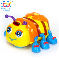 汇乐82721甲虫小精灵儿童电动万向音乐动物玩具 0-3岁 蜜蜂瓢虫