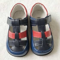 新款Paobinno帕比诺男童鞋 婴儿宝宝羊皮鞋真皮学步鞋防滑凉鞋
