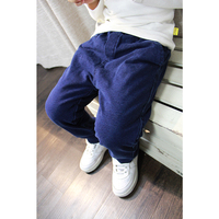 卡七家2015韩版男童新款冬装加绒休闲长裤中小童运动裤弹力牛仔裤