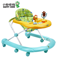 小龙哈彼婴儿学步车7-18个月宝宝U型多功能防侧翻可坐儿童学步车