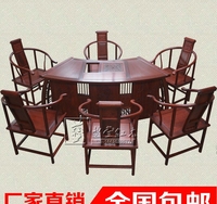 红木茶台茶桌组合花梨木实木扇形茶台客厅中式功夫泡茶桌休闲桌茶