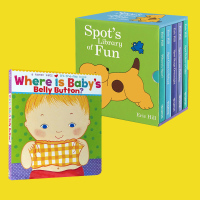 预售英文原版Where s Spot 小玻在哪里 翻翻纸板童书 Karen Katz: Where Is Baby's Belly Button 0-3-5-6岁学习英语精装送音频