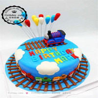 托马斯小火车蛋糕 彩虹蛋糕 儿童蛋糕 周岁蛋糕 定制蛋糕 包邮