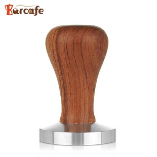 咖啡超市Barcafe 58mm木柄压粉器 咖啡机压粉锤 不锈钢填压器包邮