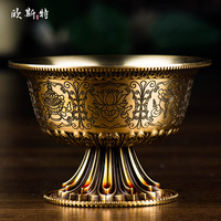 藏传佛教用品 精美纯铜 八吉祥供水碗 供水杯 圣水杯 单个的价格