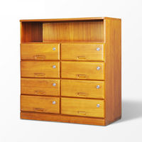 出口实木环保多功能8斗柜卧室家具收纳储藏柜置物柜80-8