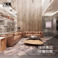 上海现代简约风格独栋别墅设计7kkdesign别墅装修设计效果图方案