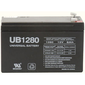 UB  12V8ah进口蓄电池 UB1280 铅酸免维护蓄电池12v8ah 正