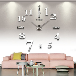 /落地钟挂钟超大尺寸客厅时尚艺术DIY个性时钟创意钟表墙钟墙贴钟