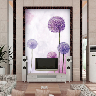 韩国现代简约 大型客厅玄关壁纸壁画 竖版3D走廊过道墙纸装饰画