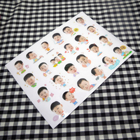 23张 韩国宋家三胞胎 超人回来了 大韩民国万岁 可爱贴纸 周边