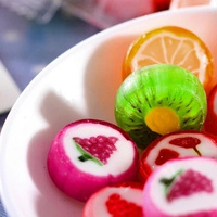 韩国进口创意手工切片糖果送女友儿童生日礼盒装 喜糖水果糖零食