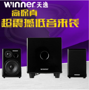 Winner/天逸 TY-D02高保真2.1多媒体电视音响电脑低音炮蓝牙音箱